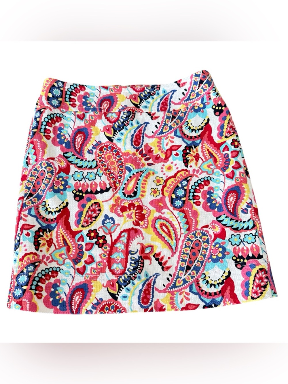 Talbots Multicolored Paisley Print Pencil Skirt Size 6P